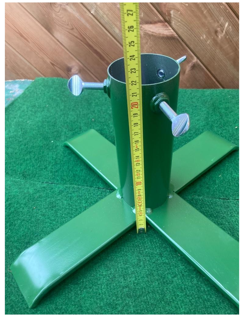 Supporto Albero Di Natale In Metallo Pieghevole: Per Alberi 60-300cm, Portata 50kg, 40cm